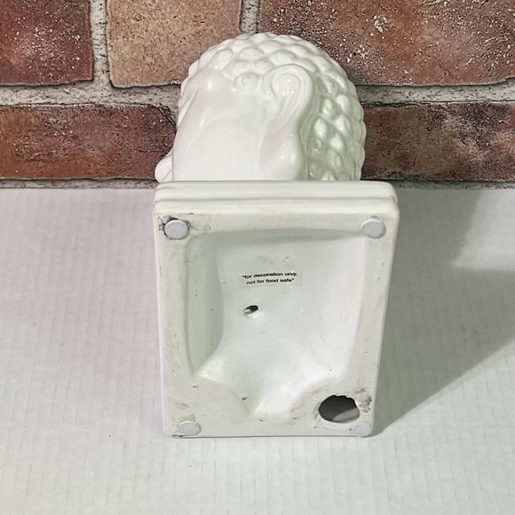 Buddha Bookends Set of 2 White Ceramic Oriental Zen Design Home Accent NWT - Picture 10 of 17